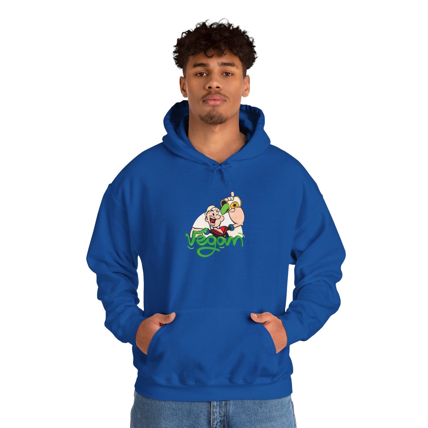 Unisex Heavy Blend Hooded "Popeye Vegan" Sweatshirt