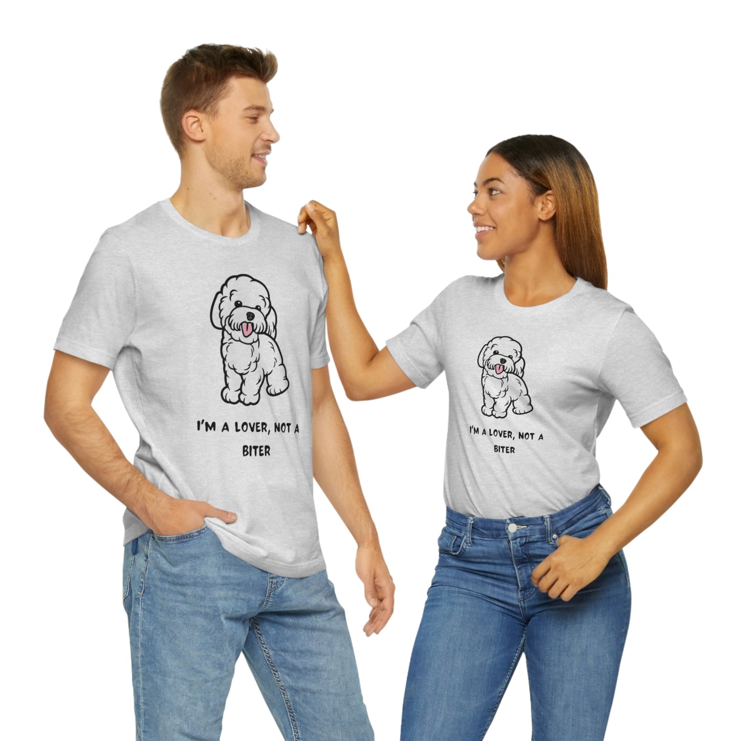 Unisex Pet Lovers” Not a Biter Graphic T-shirt