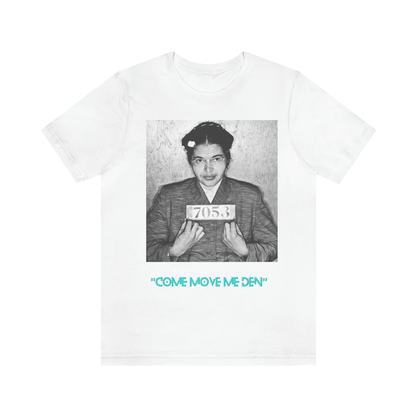 Unisex Blk Rosa Park Mug Shot Graphic T-shirt