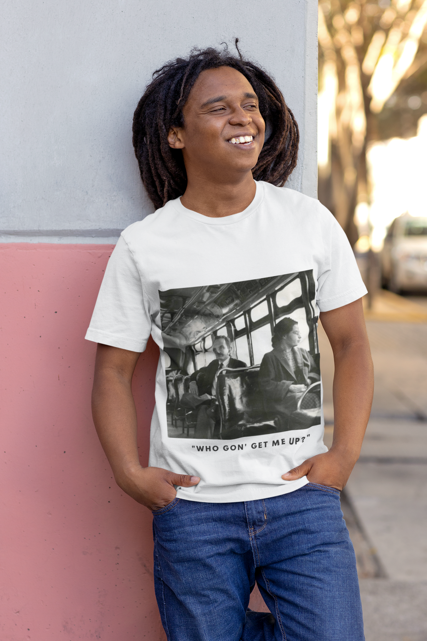 Unisex Blk Graphic Rosa Park Tee shirt