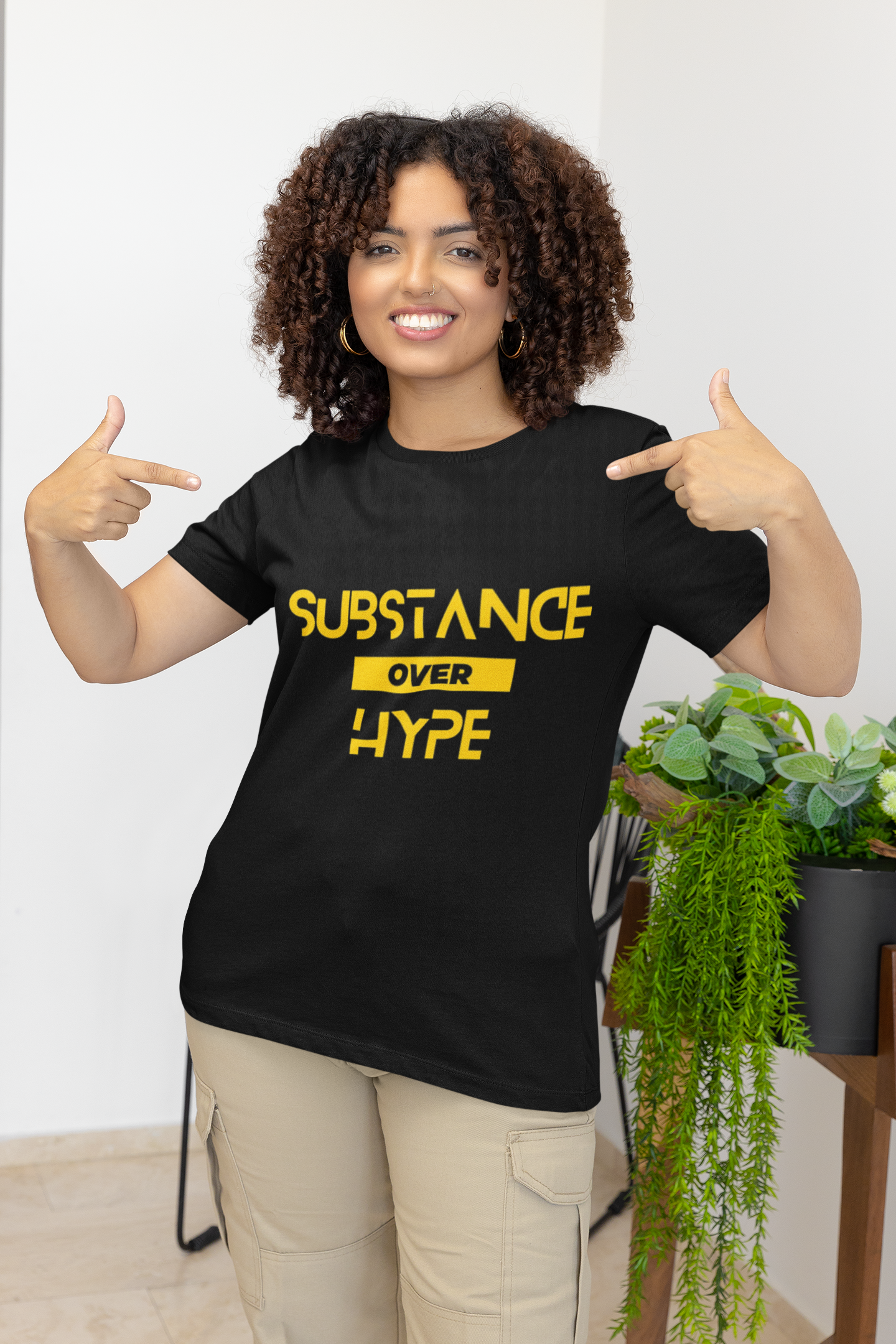 Unisex "Substance Over Hype" Graphic T-shirt