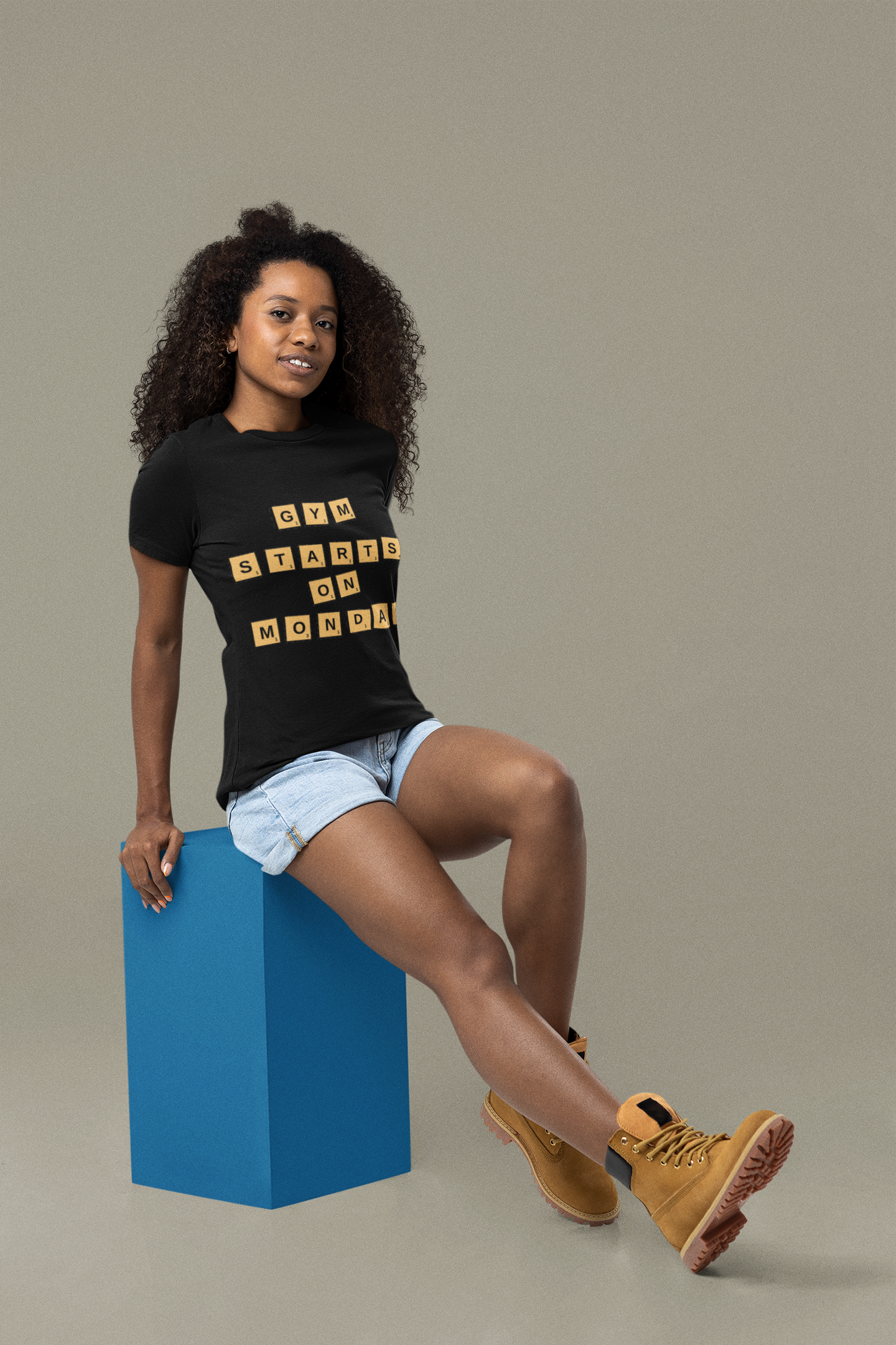 Unisex "Gym Starts On Monday" Graphic Tee shirt
