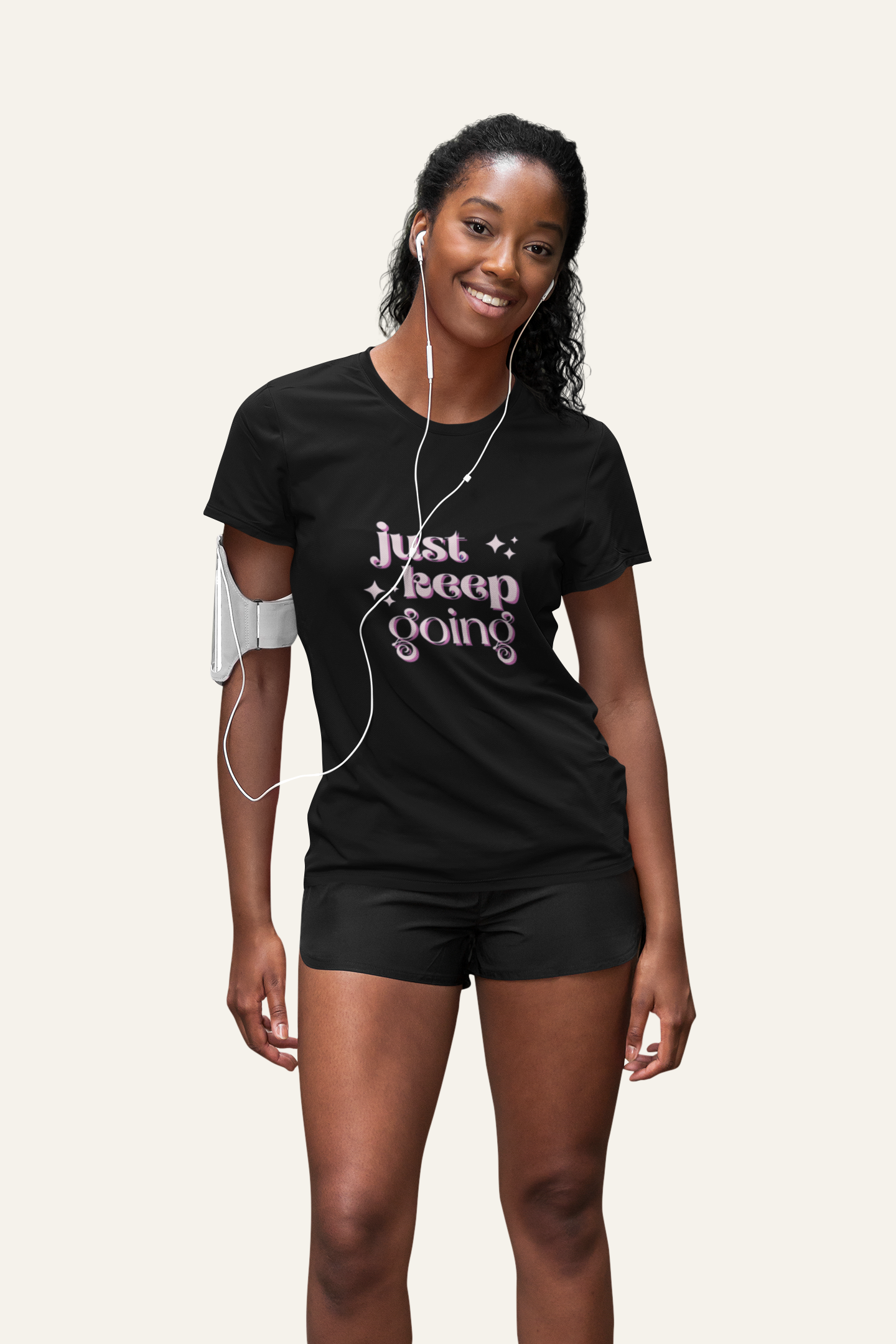 Unisex "just keep going" Graphic Tee shirt