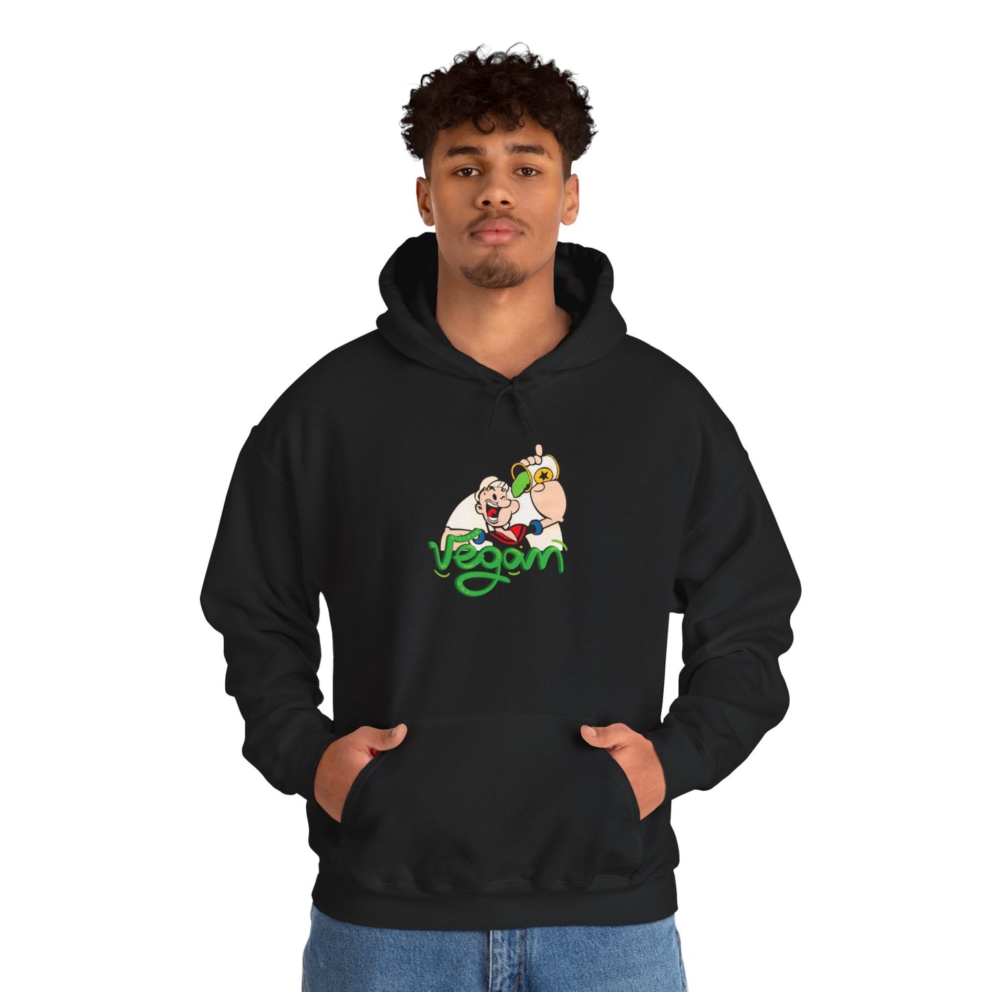 Unisex Heavy Blend Hooded "Popeye Vegan" Sweatshirt