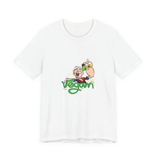 Unisex Jersey Short Sleeve "Popeye Vegan" Tee