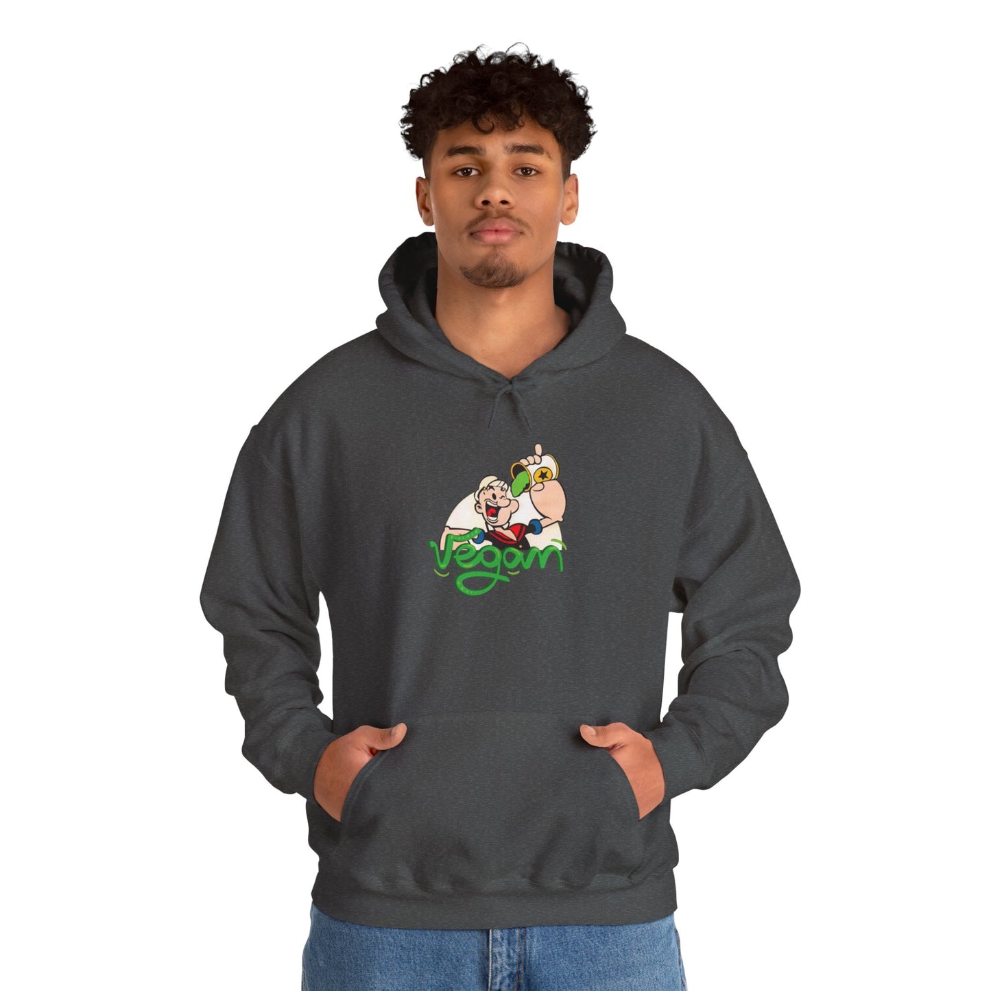 Unisex Heavy Blend Hooded "Popeye Vegan" Sweatshirt