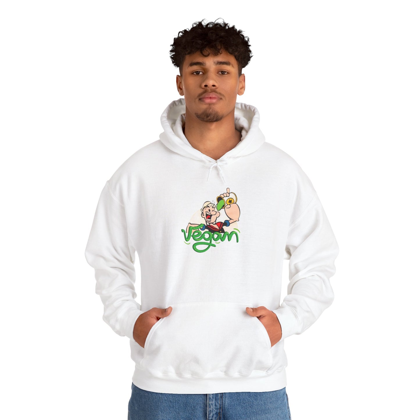 Unisex Heavy Blend Hooded "Popeye Vegan" Sweatshirt