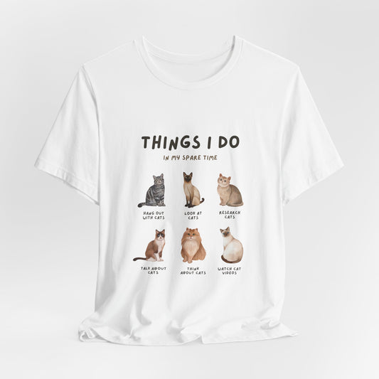 Unisex Jersey Short Sleeve Pet Lovers " Cat" Tee