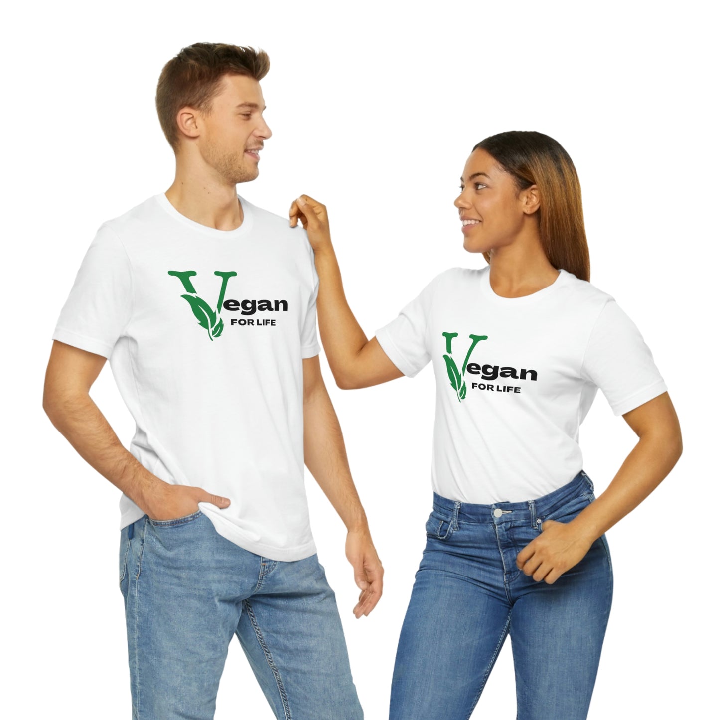 Unisex "Vegan for Life"  Graphic Tee shirt