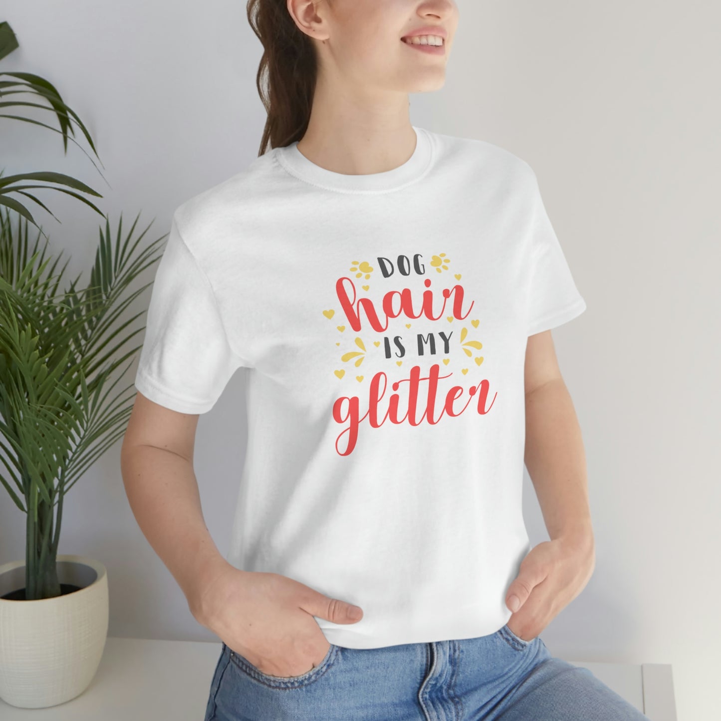 Unisex  Graphic "Pet Love Glitter” T-shirt