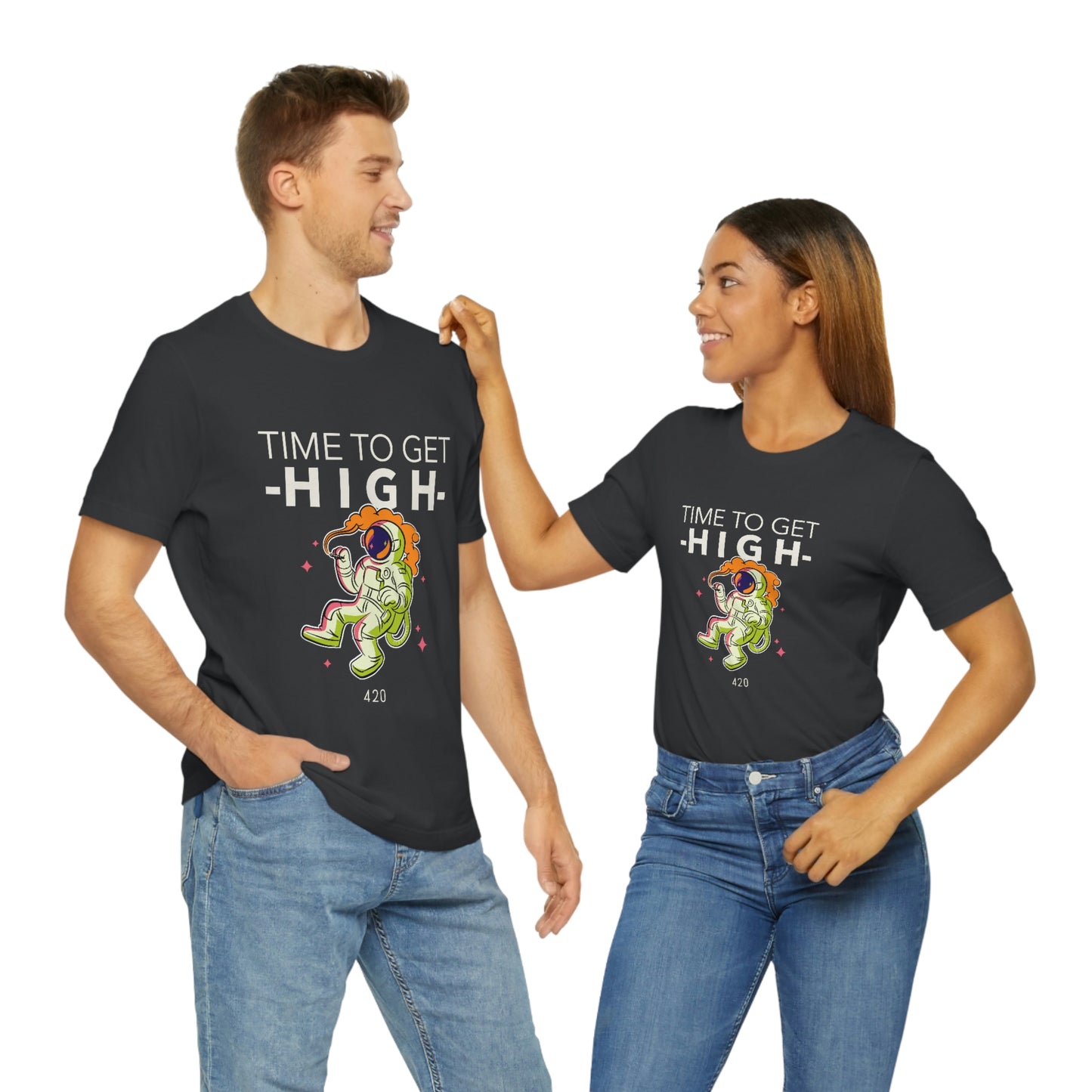 Unisex  "Time to Get High"  Graphic Tee shirt