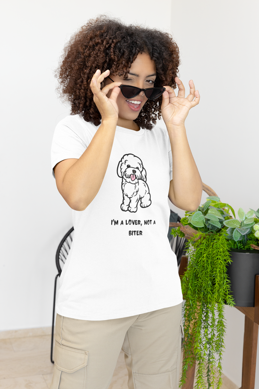 Unisex Pet Lovers”  Not a Biter Graphic T-shirt