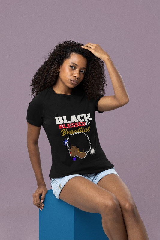 Unisex  "Blk and Blessed" Graphic Tee shirt