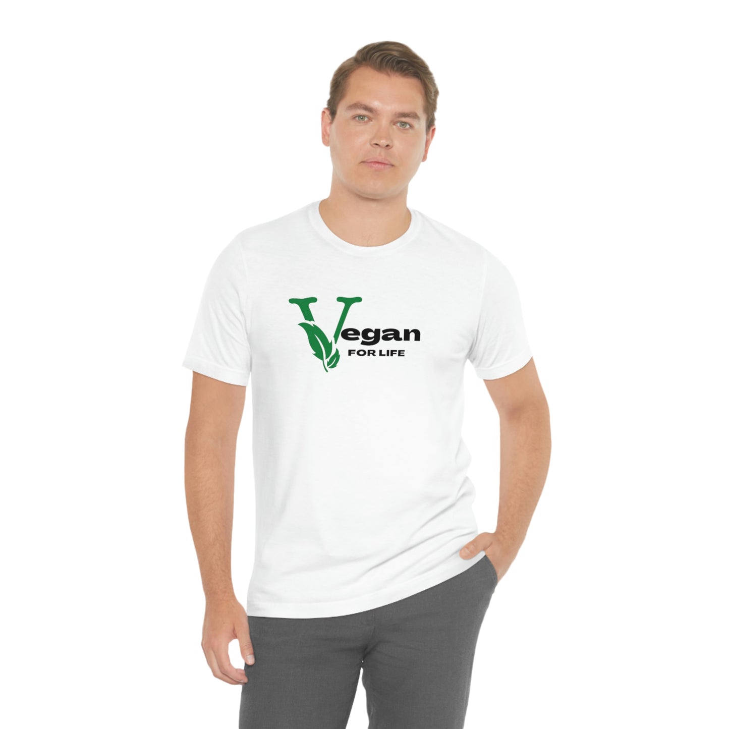 Unisex "Vegan for Life"  Graphic Tee shirt