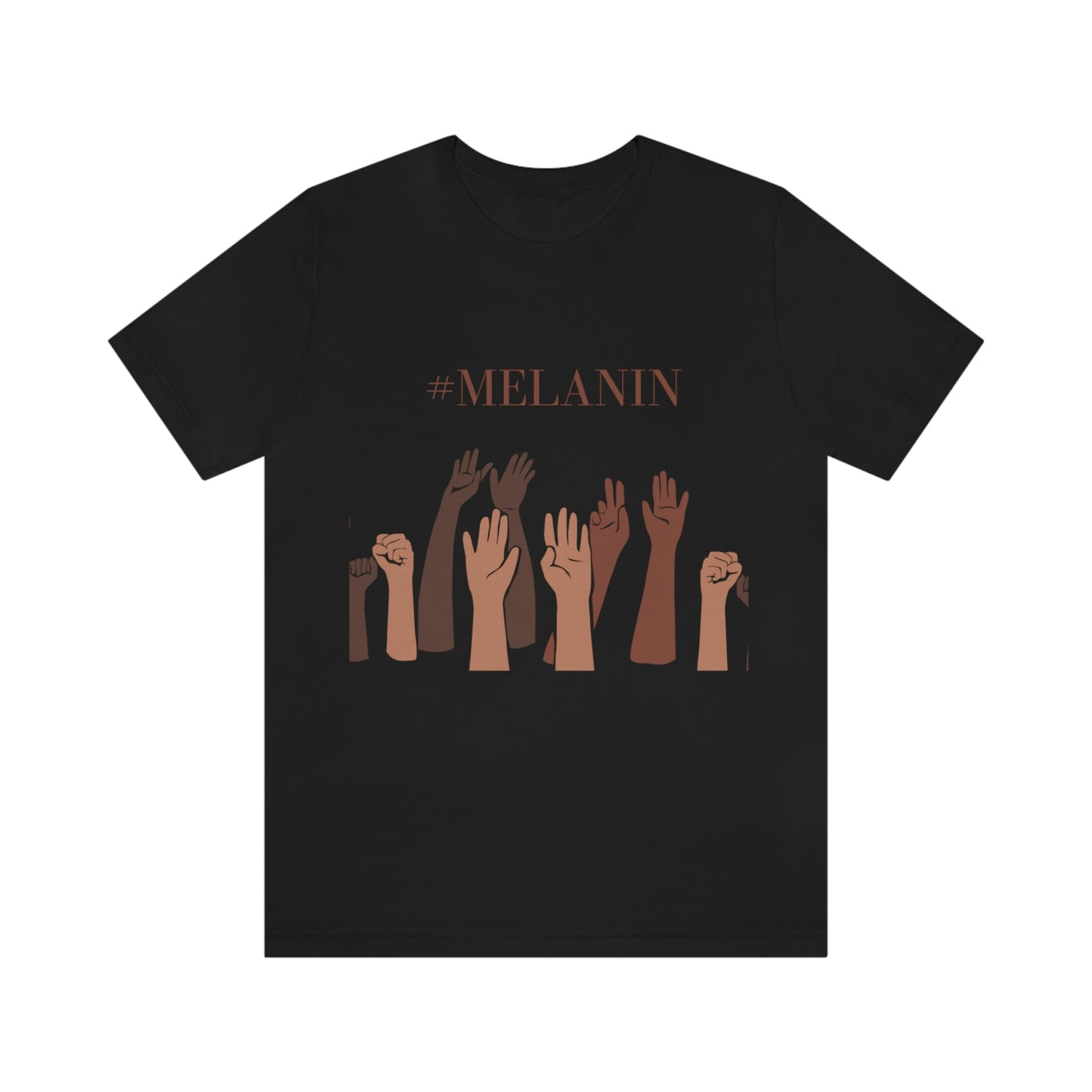 Unisex Blk  Graphic  "Melanin" Tee shirt