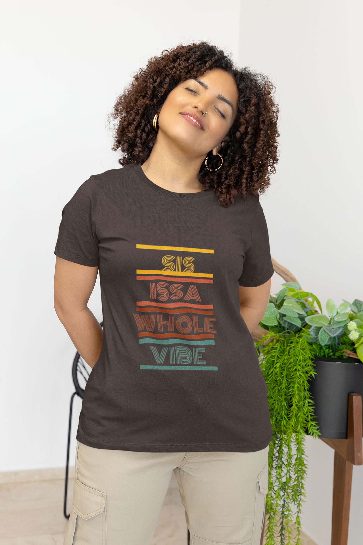 Unisex  Blk "issa whole vibe"  Graphic Tee shirt