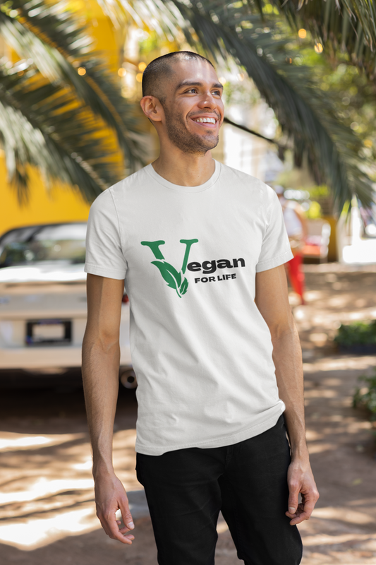 Unisex "Vegan for Life"  Graphic Tee shirt